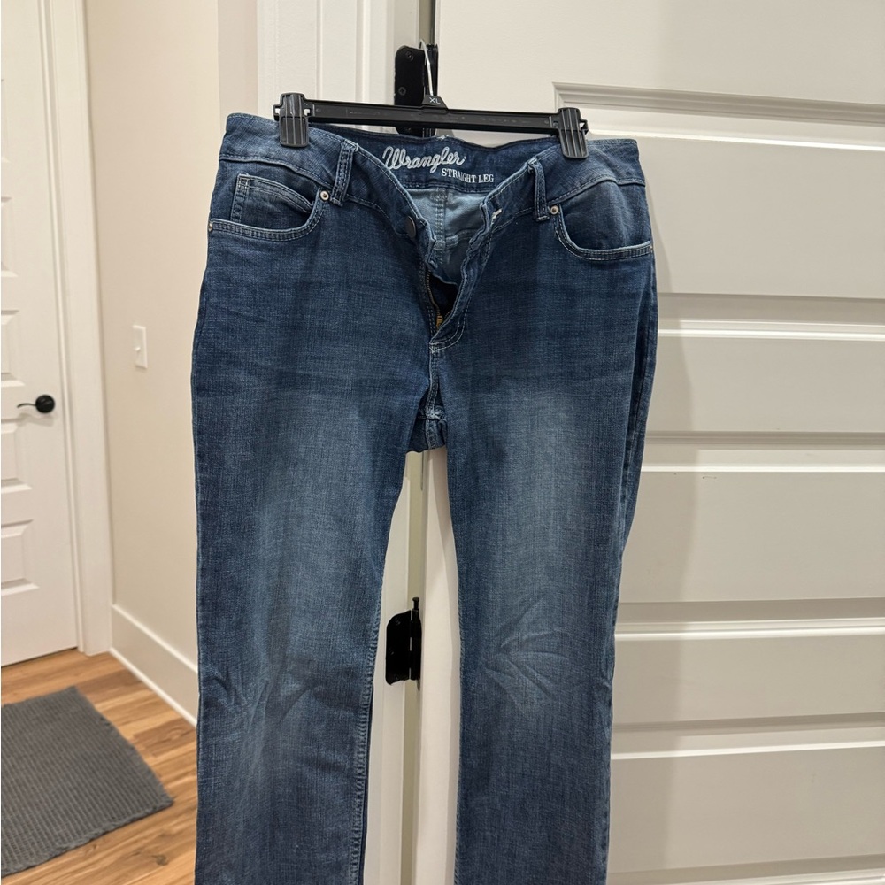 Wrangler Women's Dark Blue Straight Leg Jeans